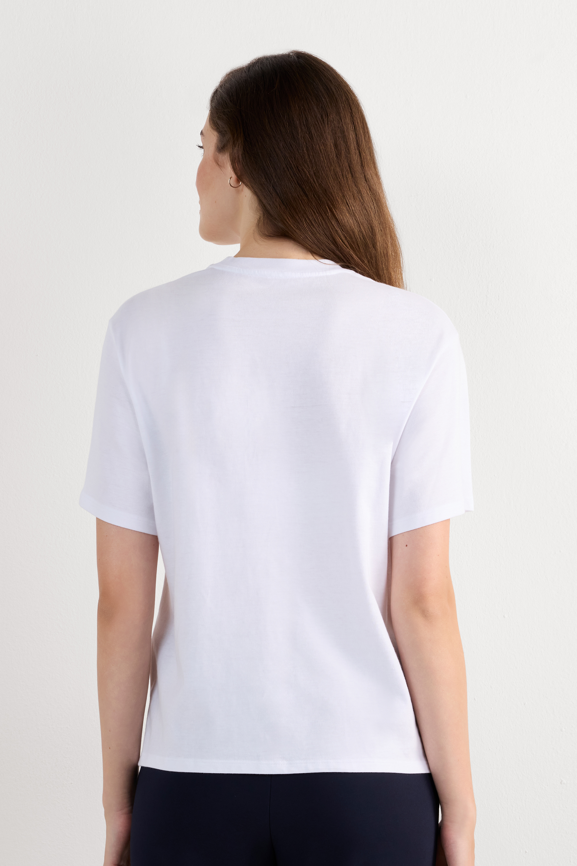 Maglia Manica Corta Boxy Fit in Cotone
