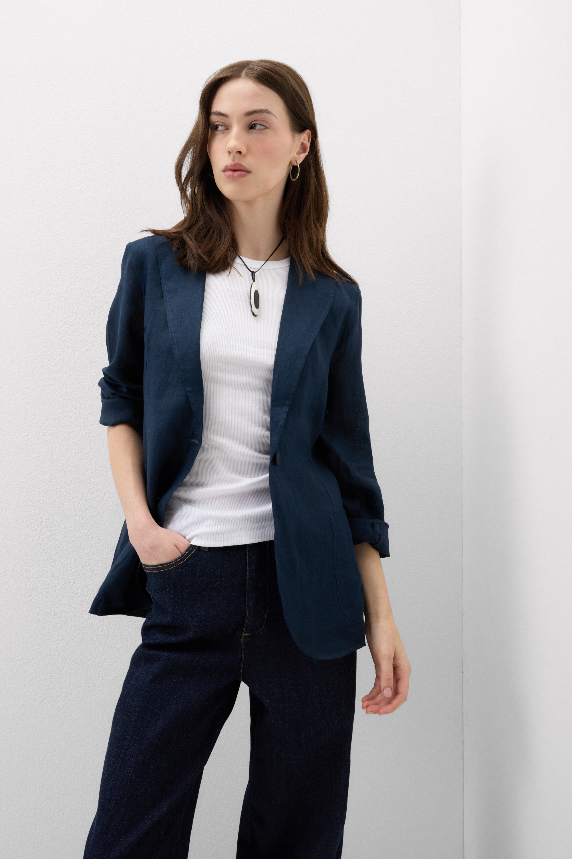Giacca in Tela di Lino The Pure Linen