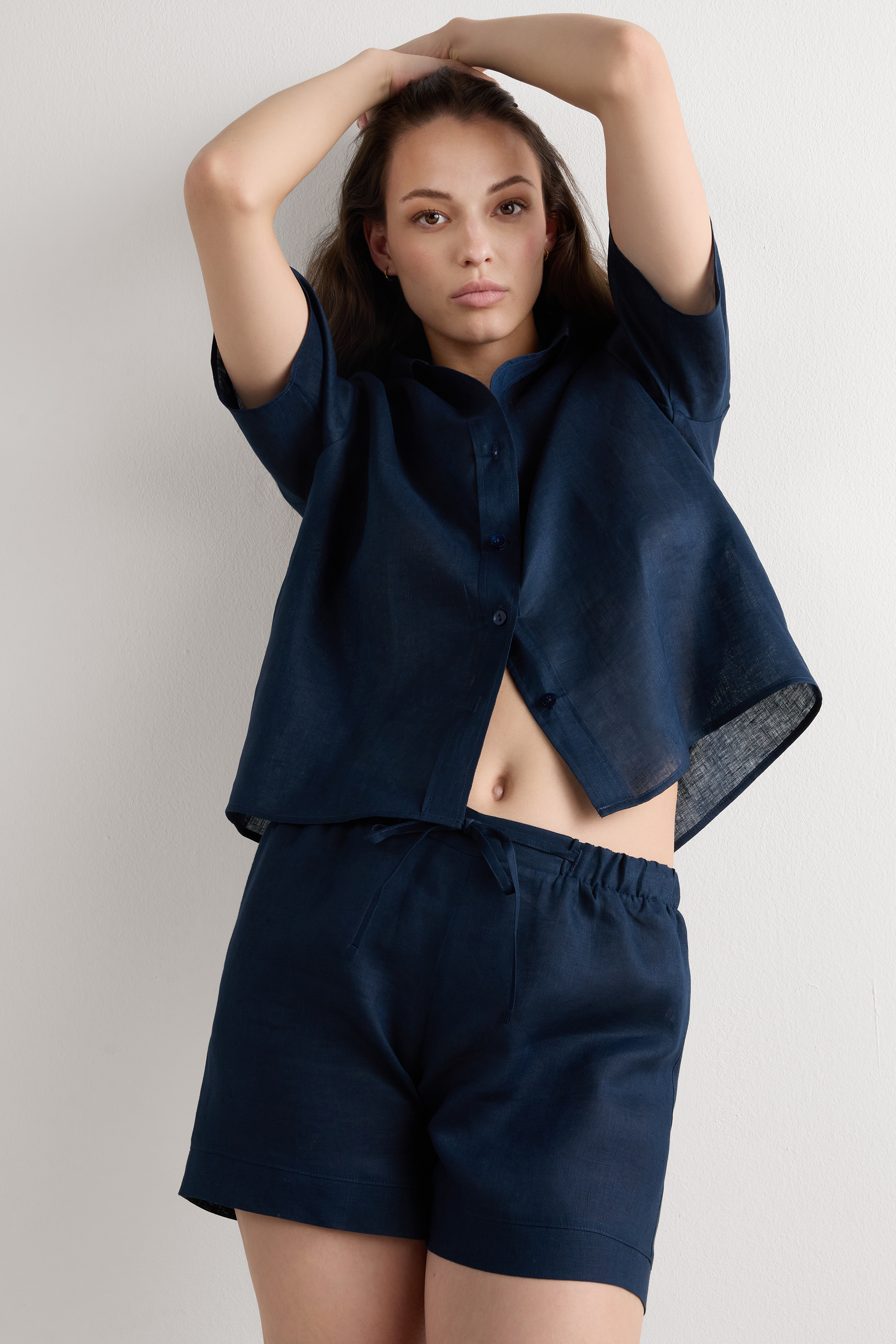 Pantaloncino in Tela di Lino The Pure Linen