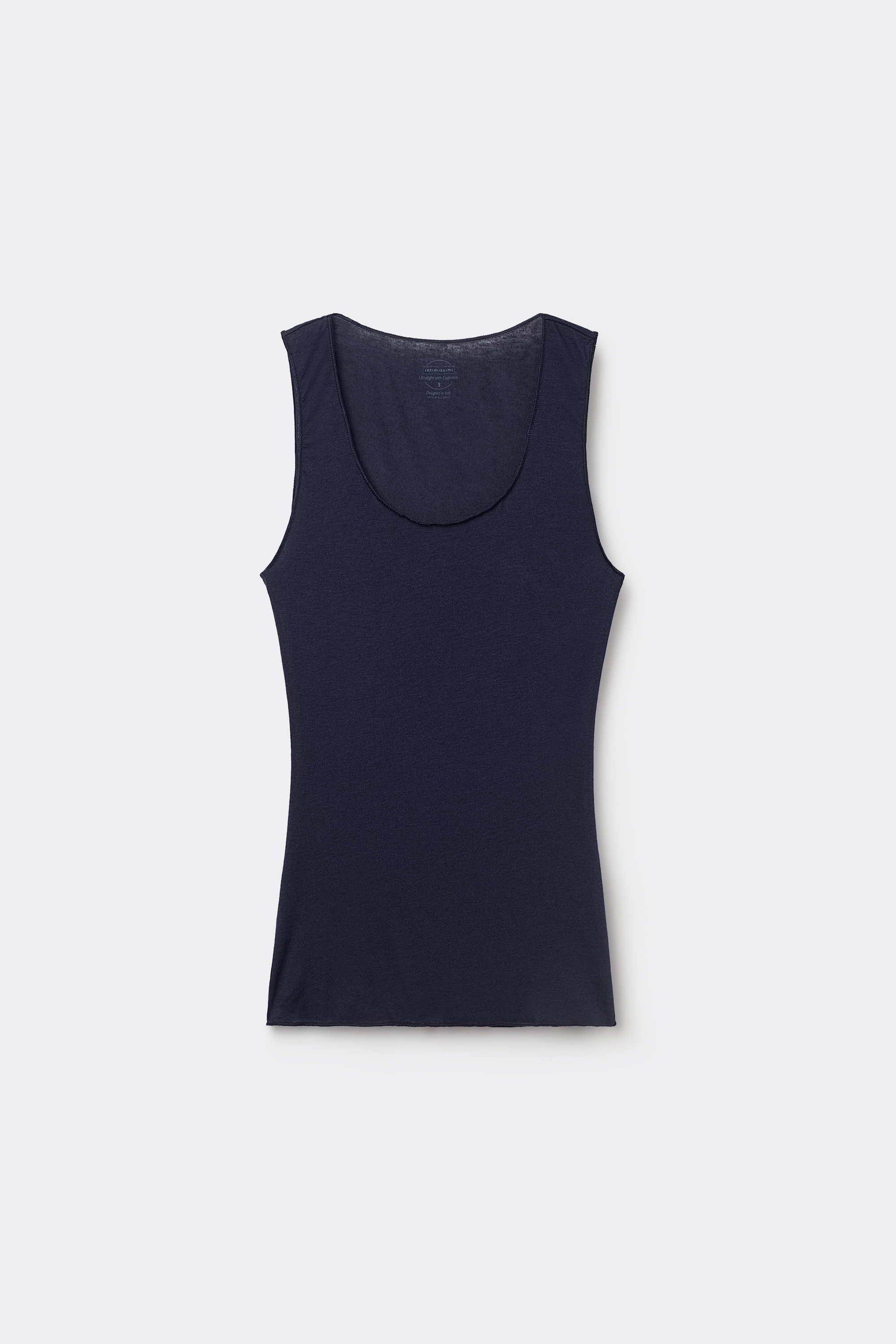 Canotta Spalla Larga in Modal Ultralight con Cashmere