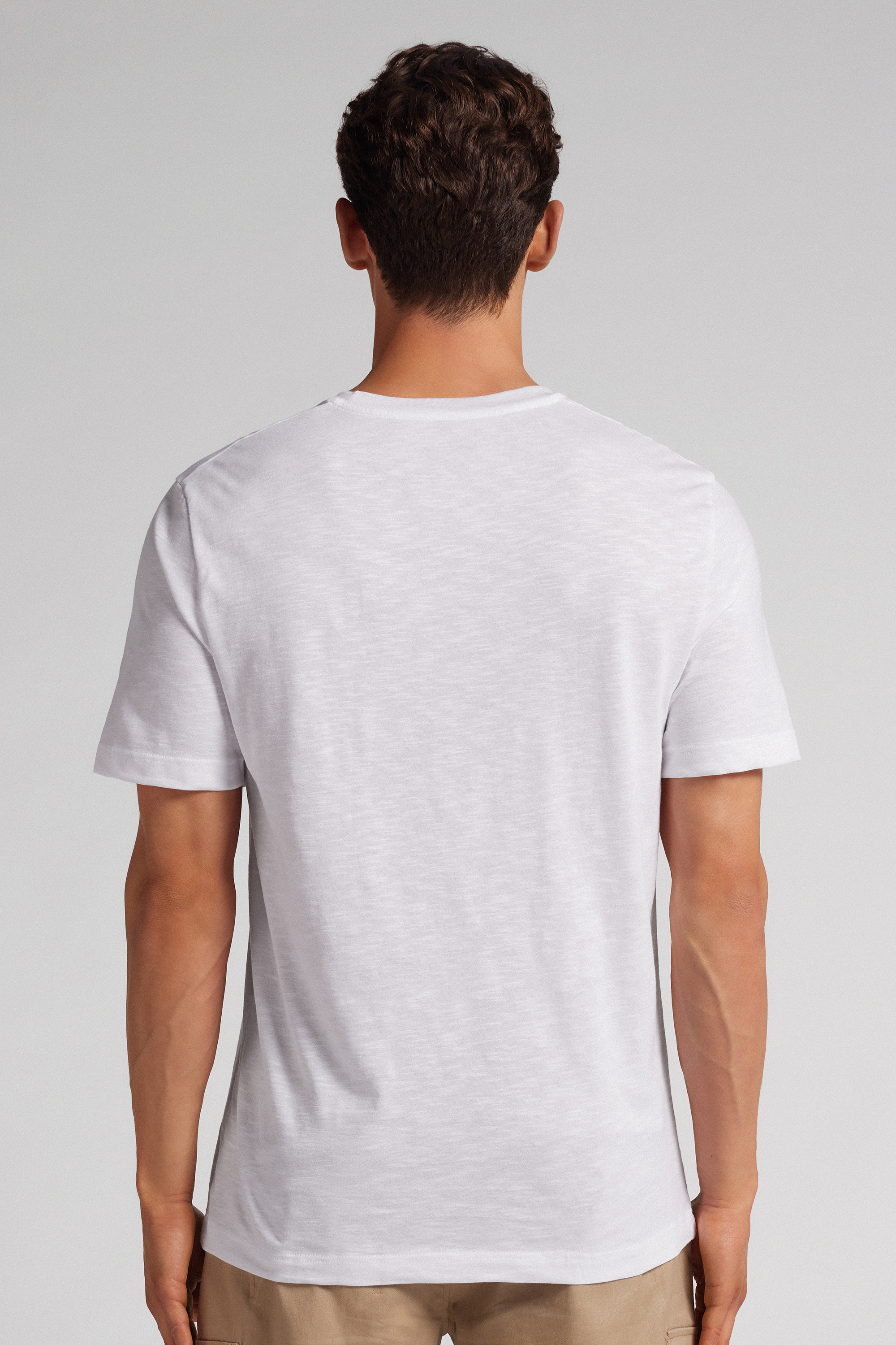 T-shirt in Cotone Fiammato
