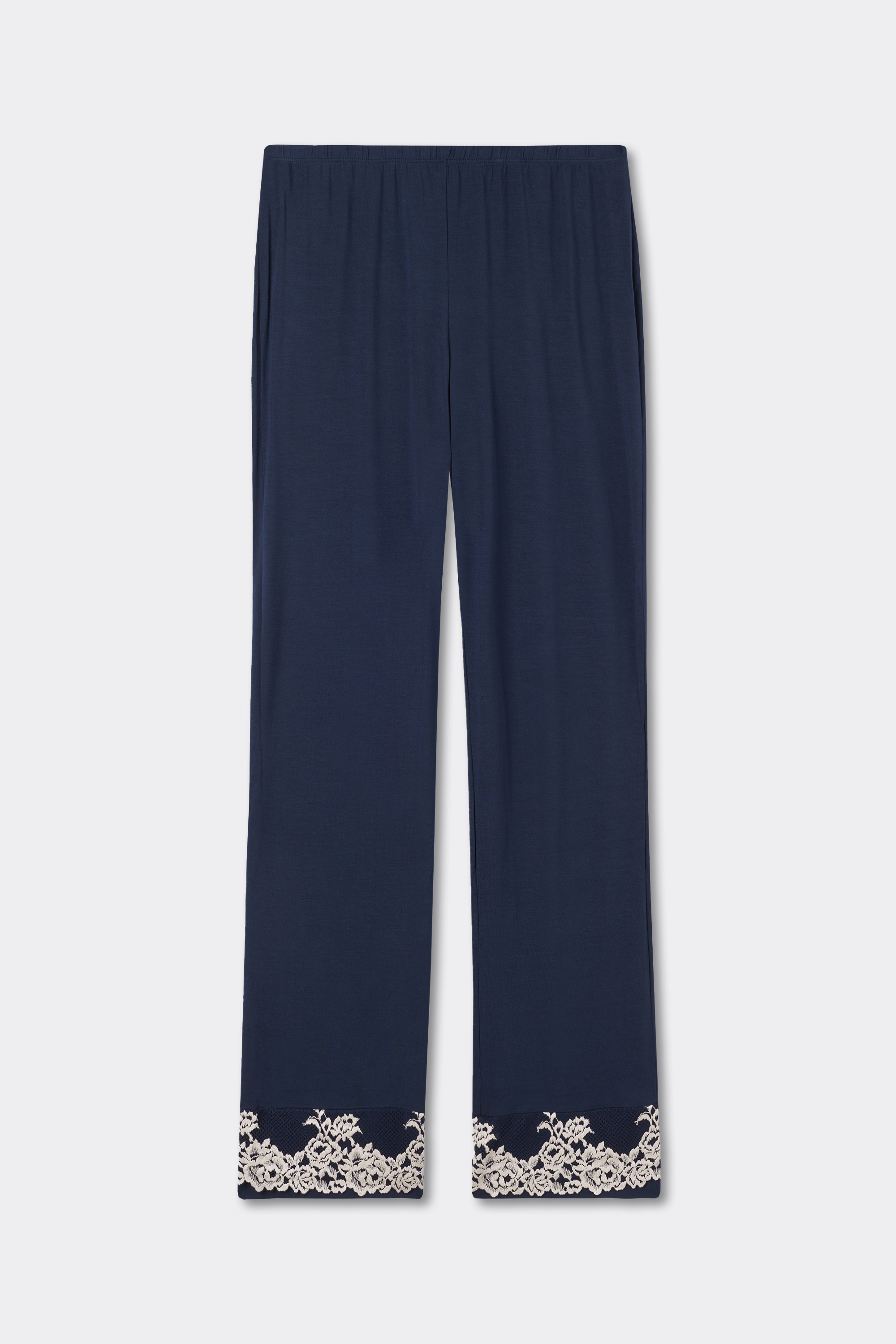 Pantalone Lungo in Modal con Balza Pretty Flowers