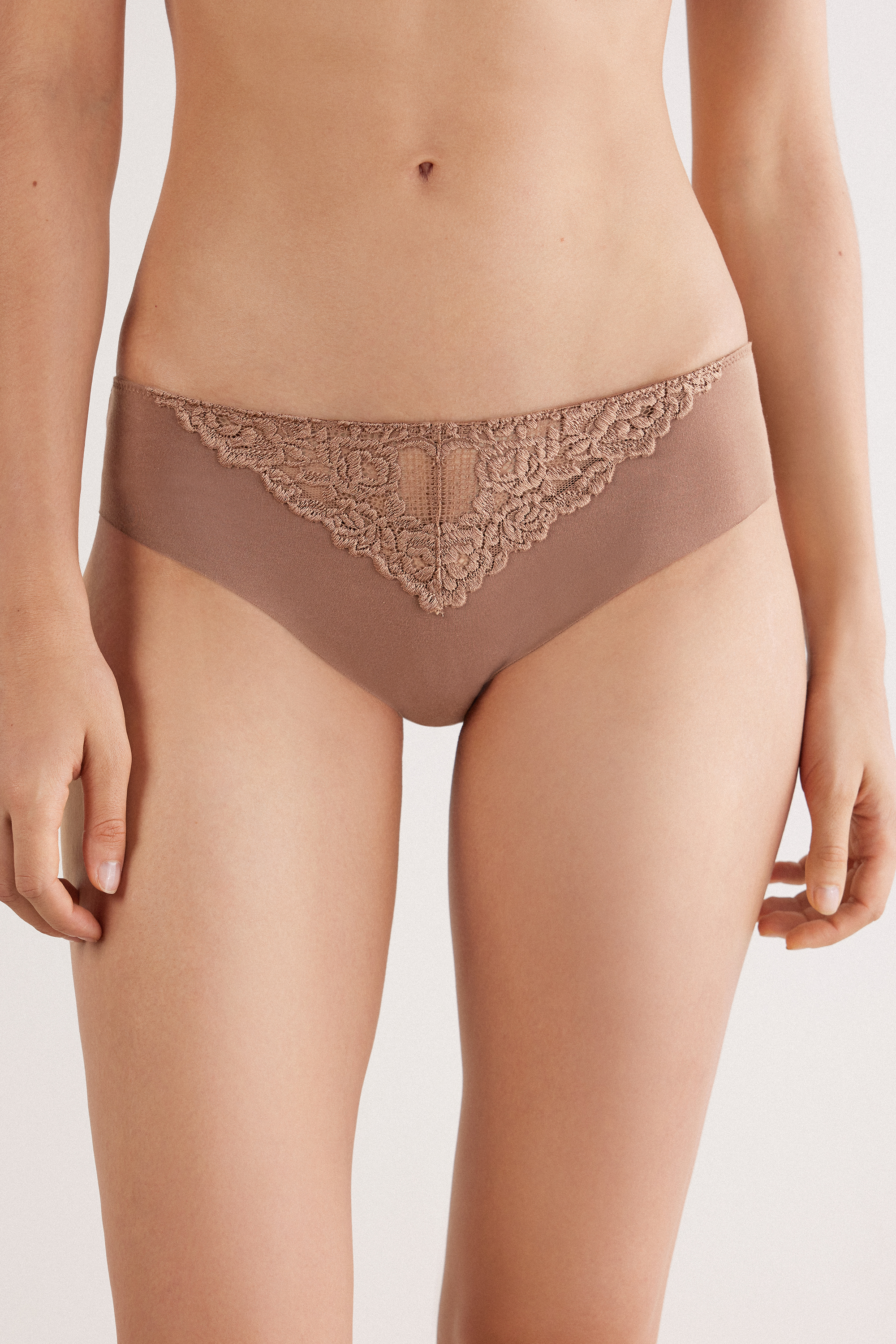 Slip senza Cuciture in Cotone Pretty Flowers