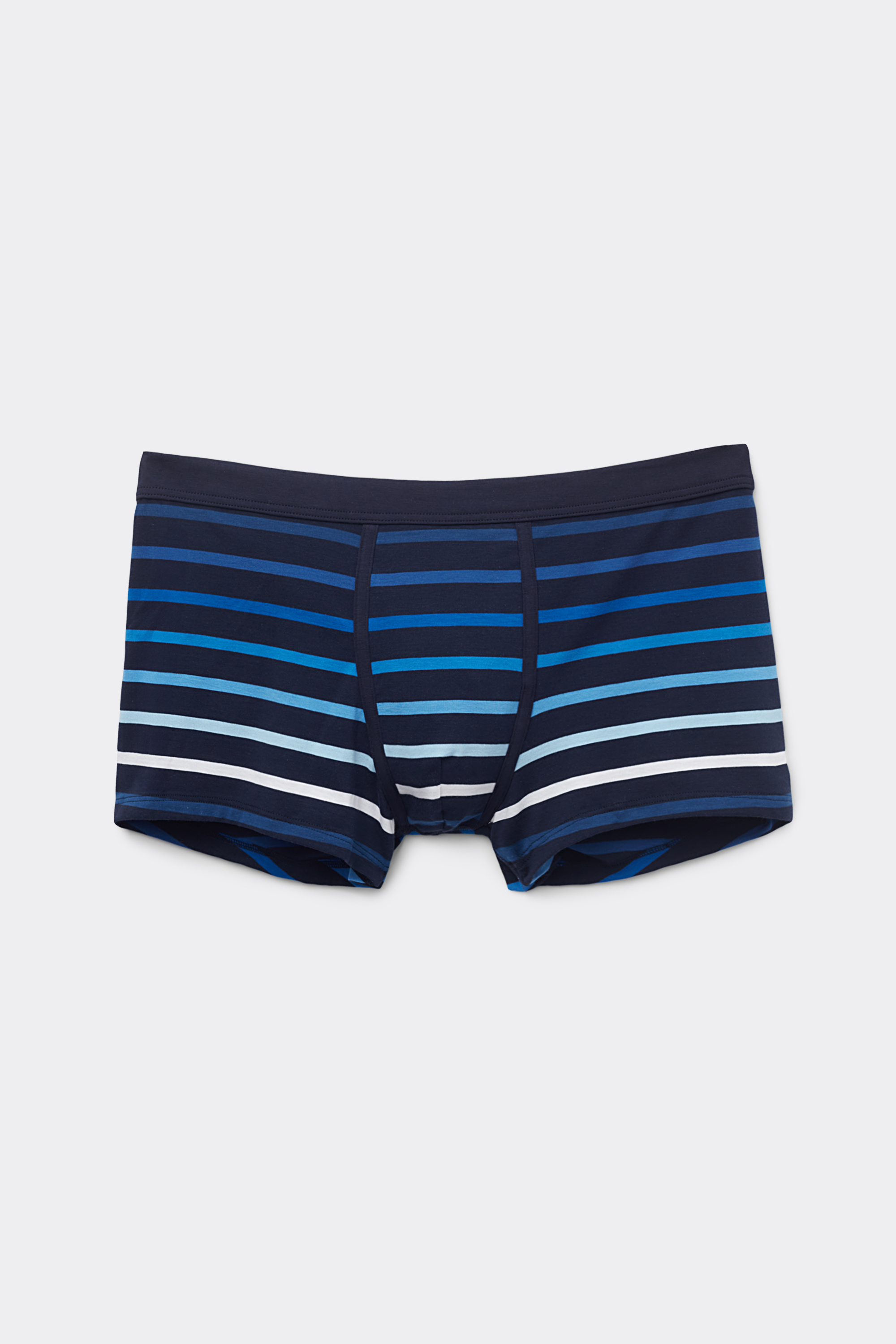 Boxer Cotone Superior Stampa Righe Blu