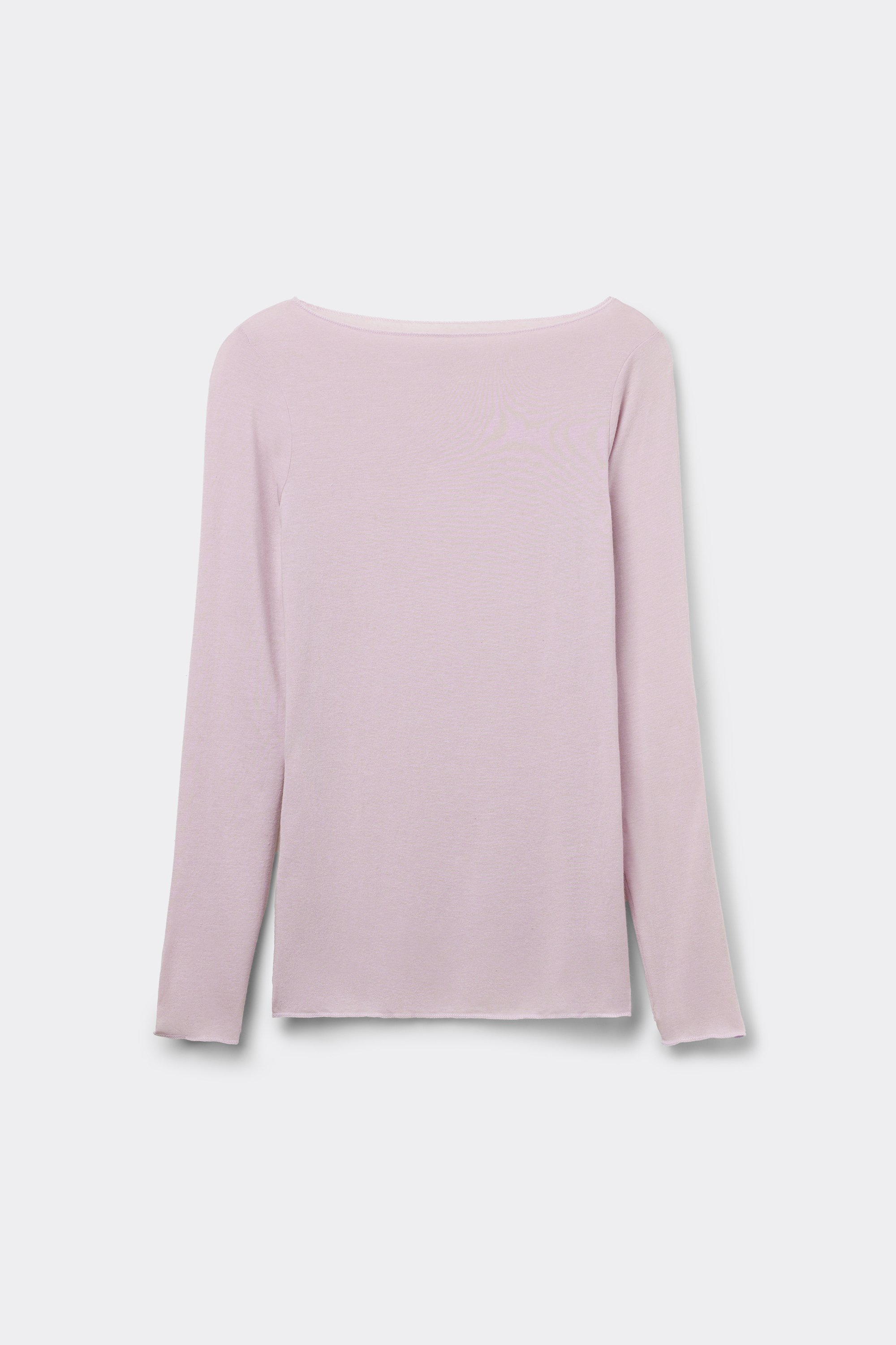 Maglia Manica Lunga Ultralight con Cashmere e Scollo a Barchetta