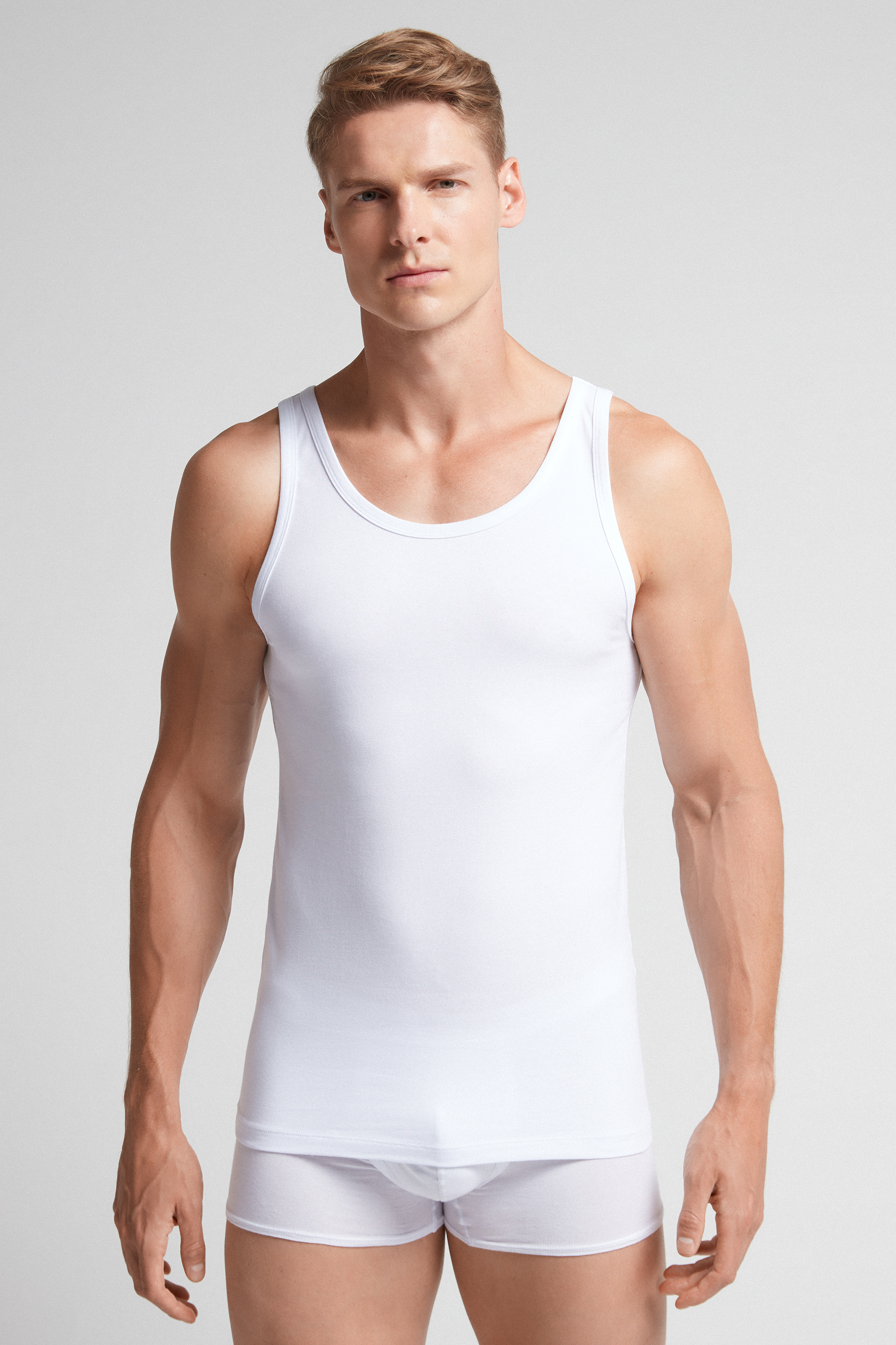 Canotta in Cotone Superior Elasticizzato