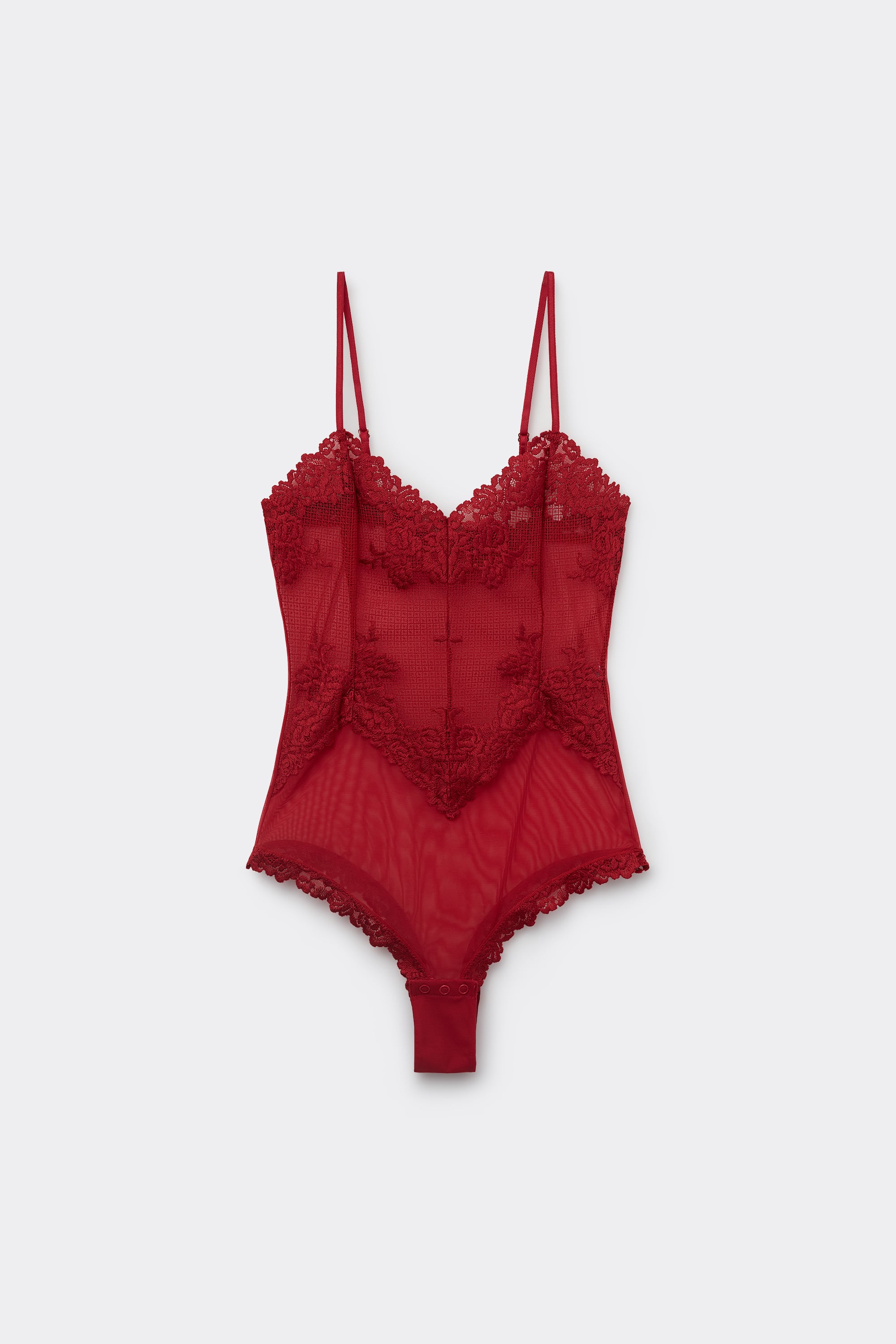 Body in Tulle e Pizzo Pretty Flowers