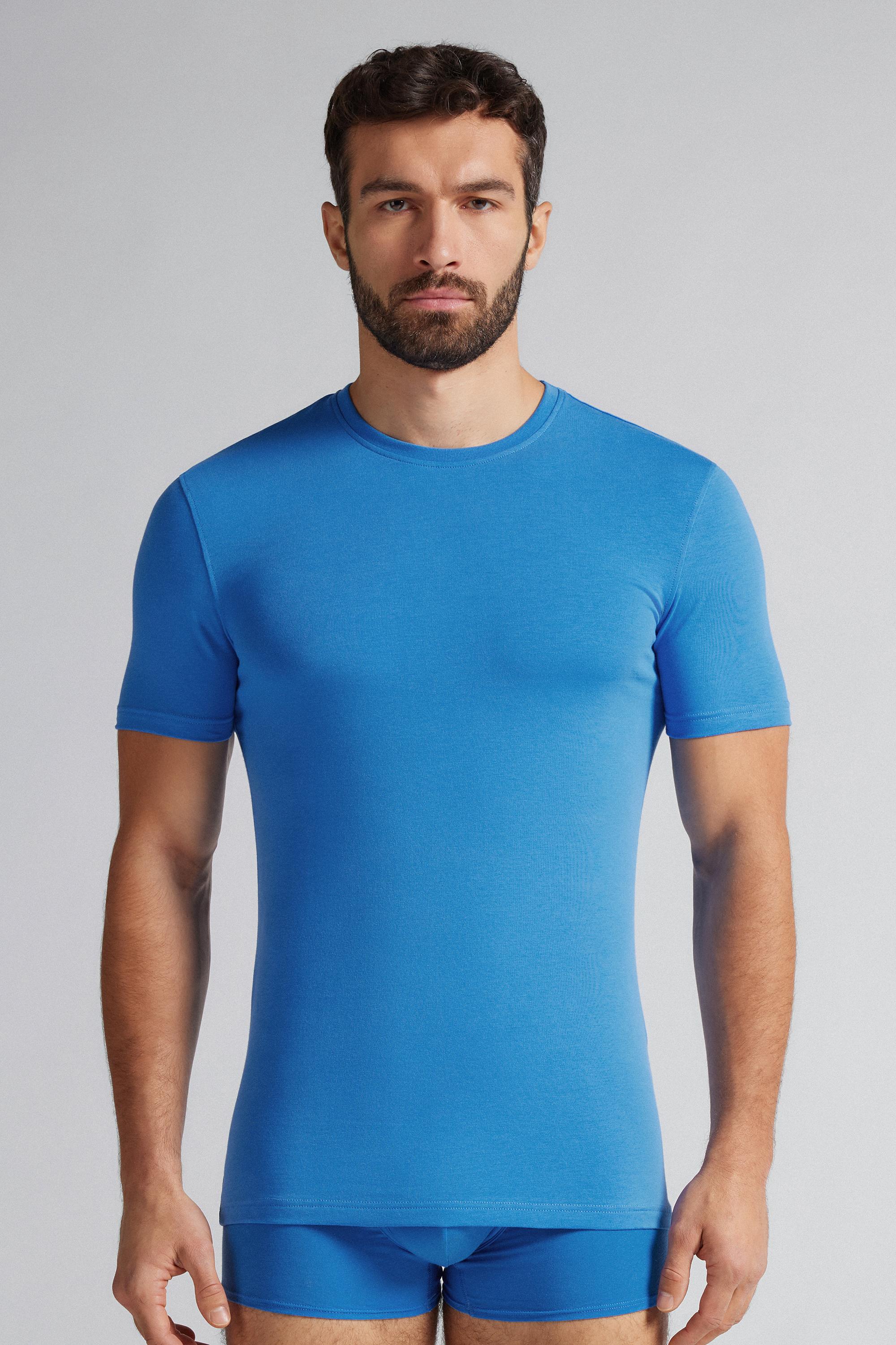 T-Shirt in Cotone Superior Elasticizzato