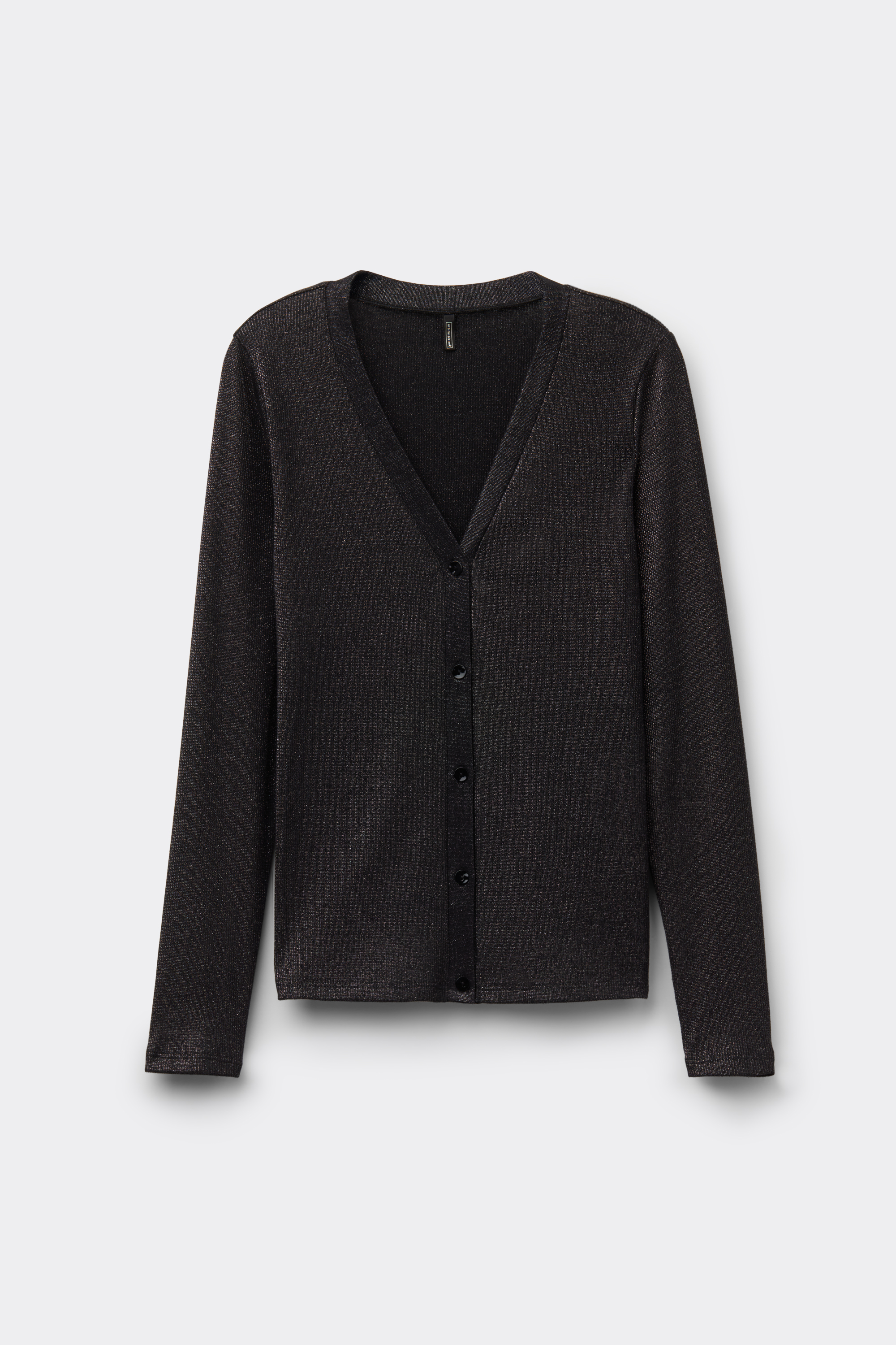 Cardigan a Costine in Cotone Lam&egrave;