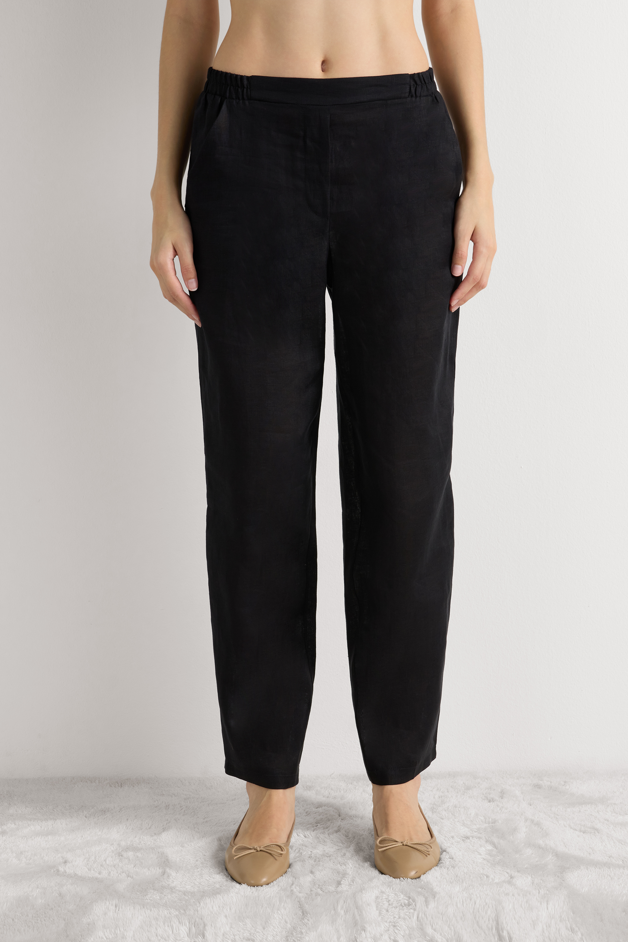 Pantalone in Tela di Lino The Pure Linen