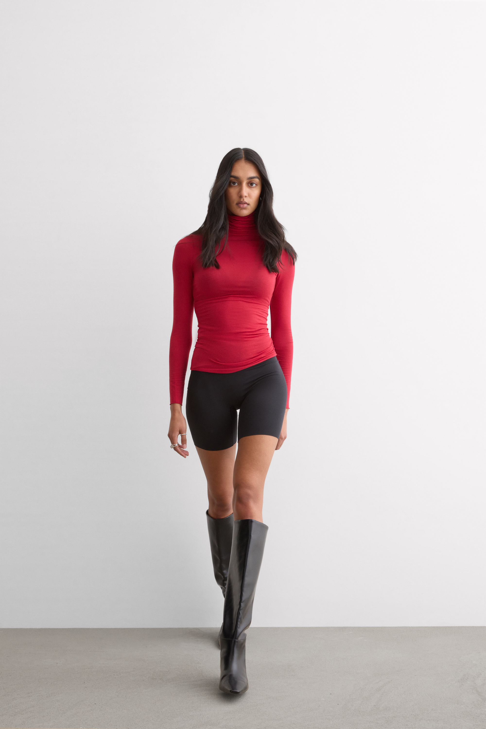 Maglia Ultralight con Cashmere A Collo Alto