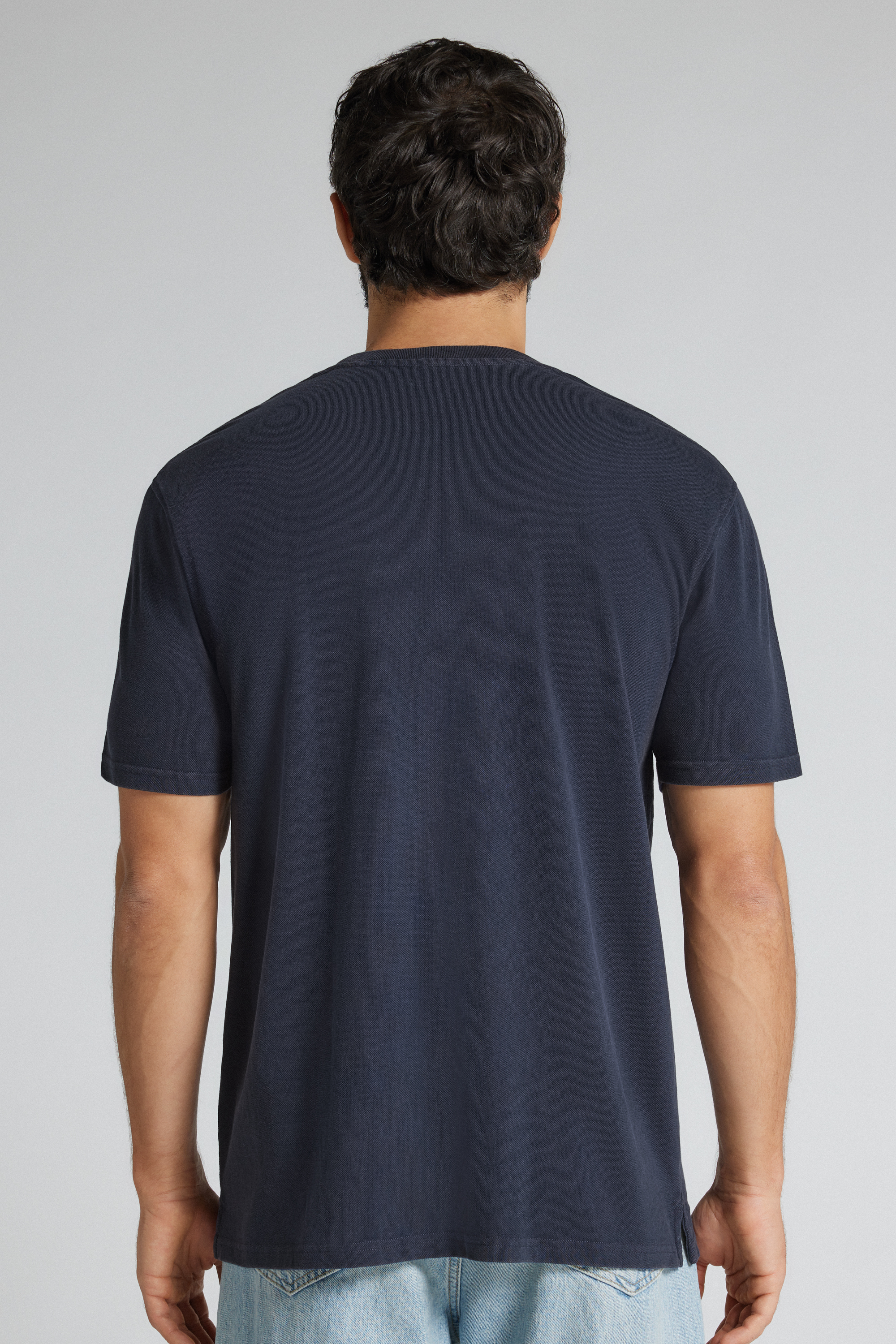 T-Shirt in Piquet Washed Collection