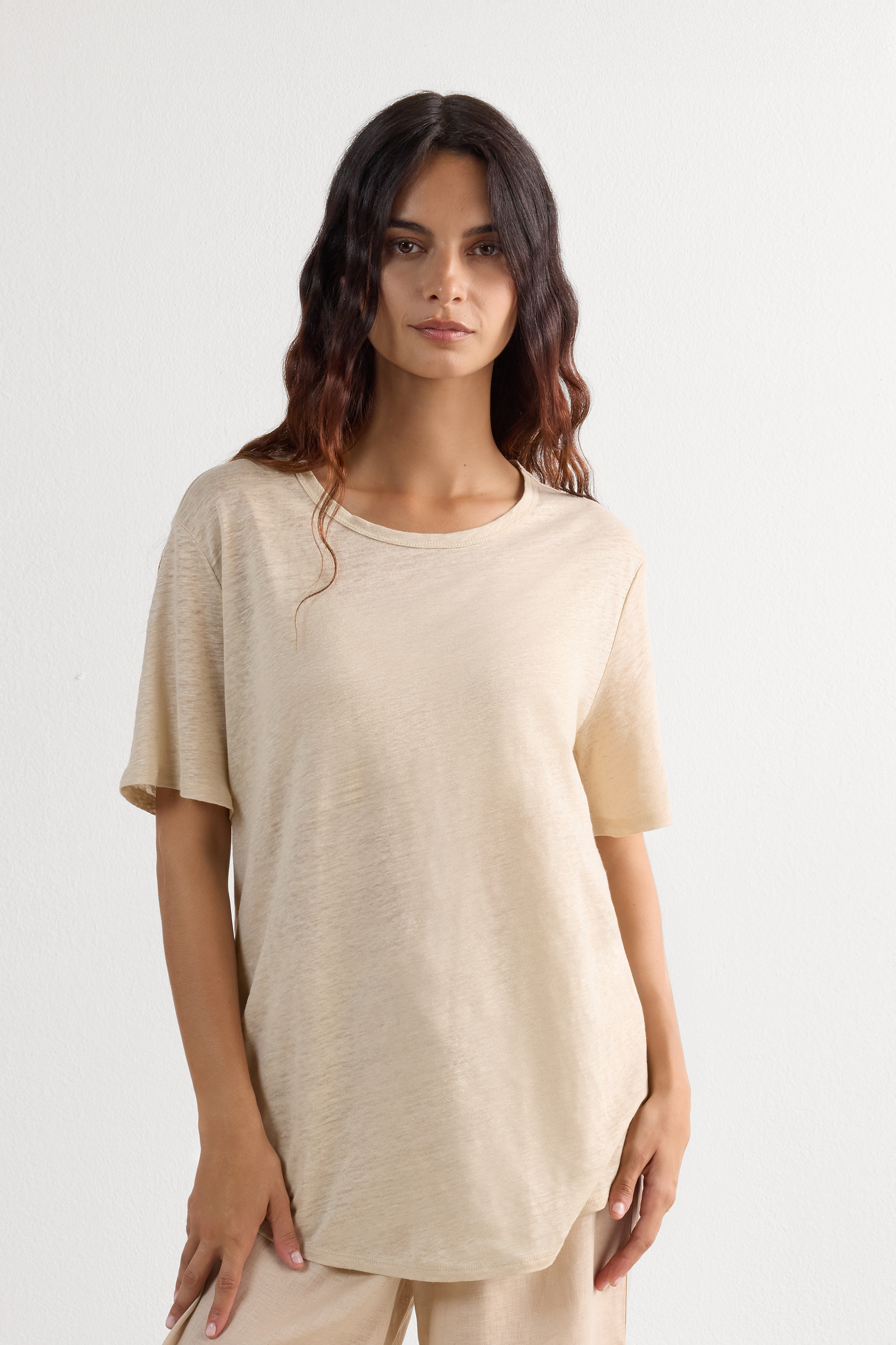 Maglia Manica Corta in Lino The Pure Linen
