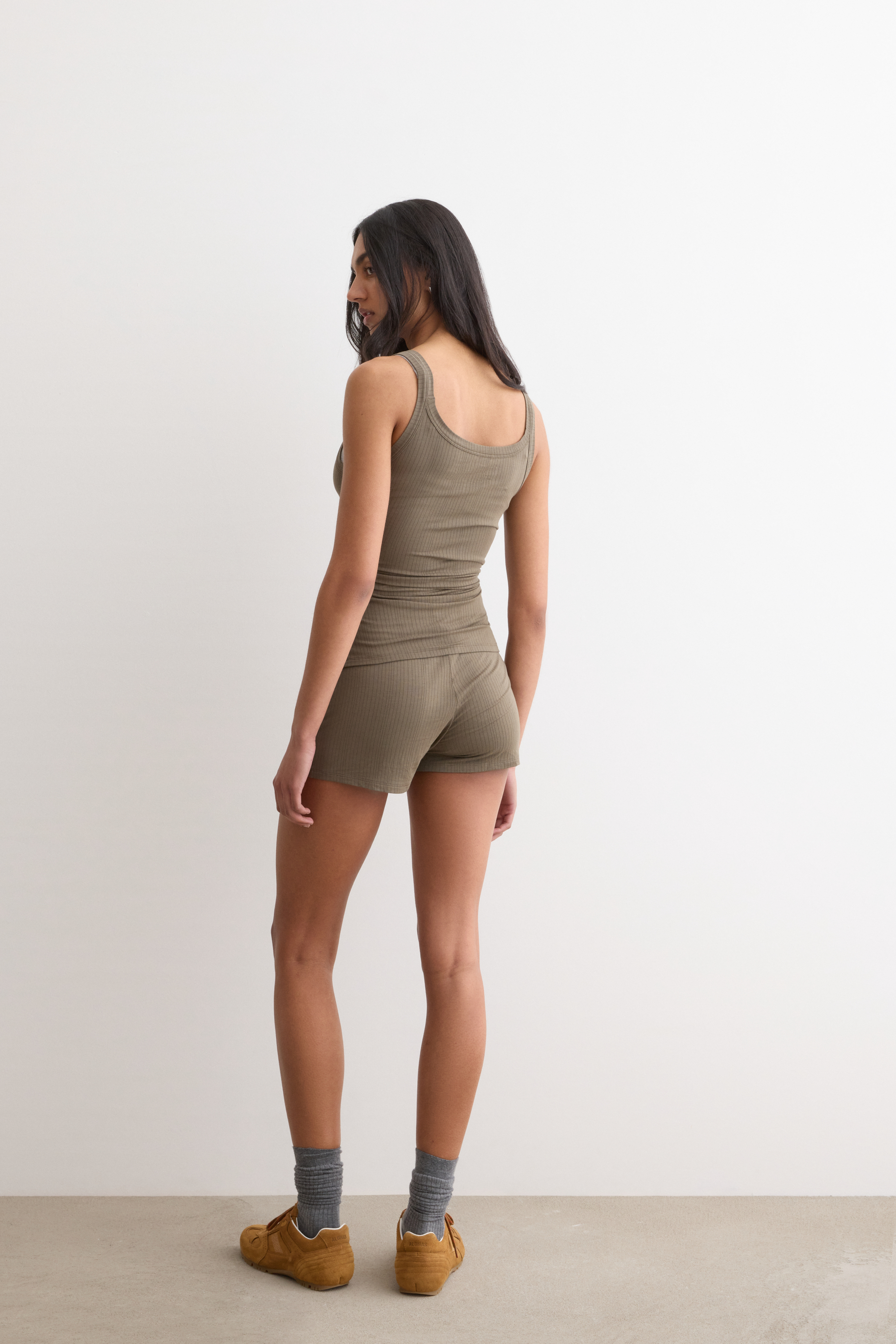 Pigiama Corto a Costine in Modal Soft Lounge