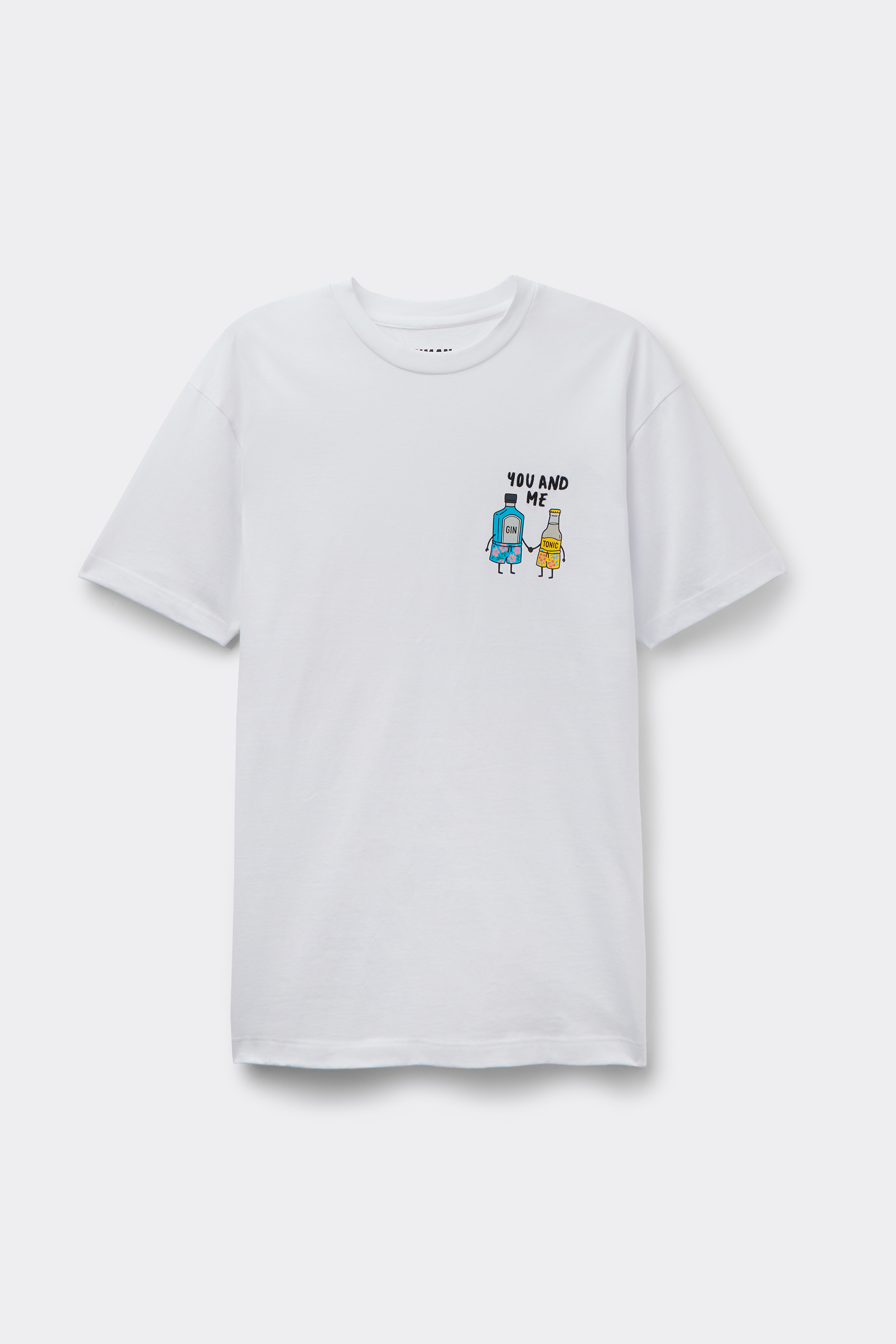 T-Shirt in 100% Cotone Stampa Ricamata You&Me