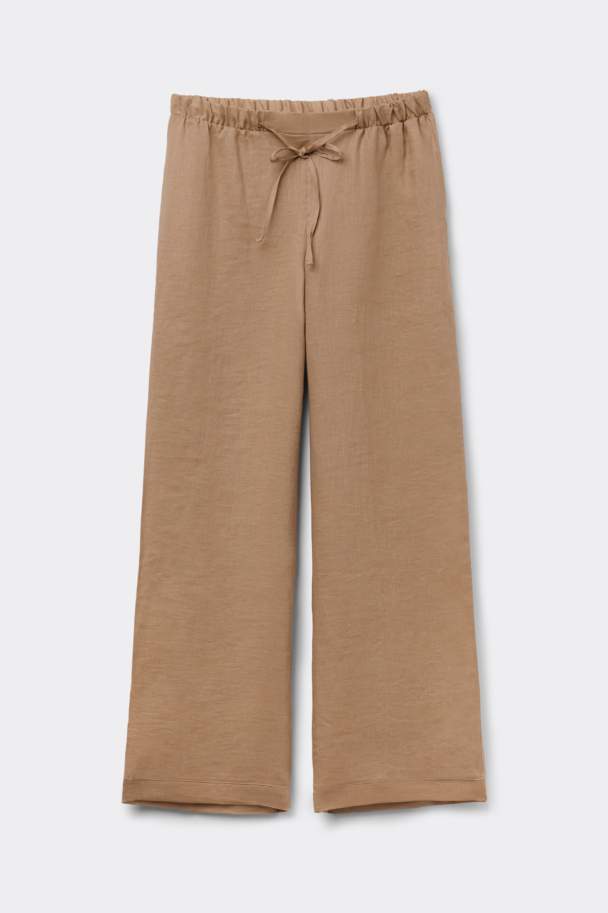 Pantalone Lungo con Coulisse in Tela di Lino The Pure Linen