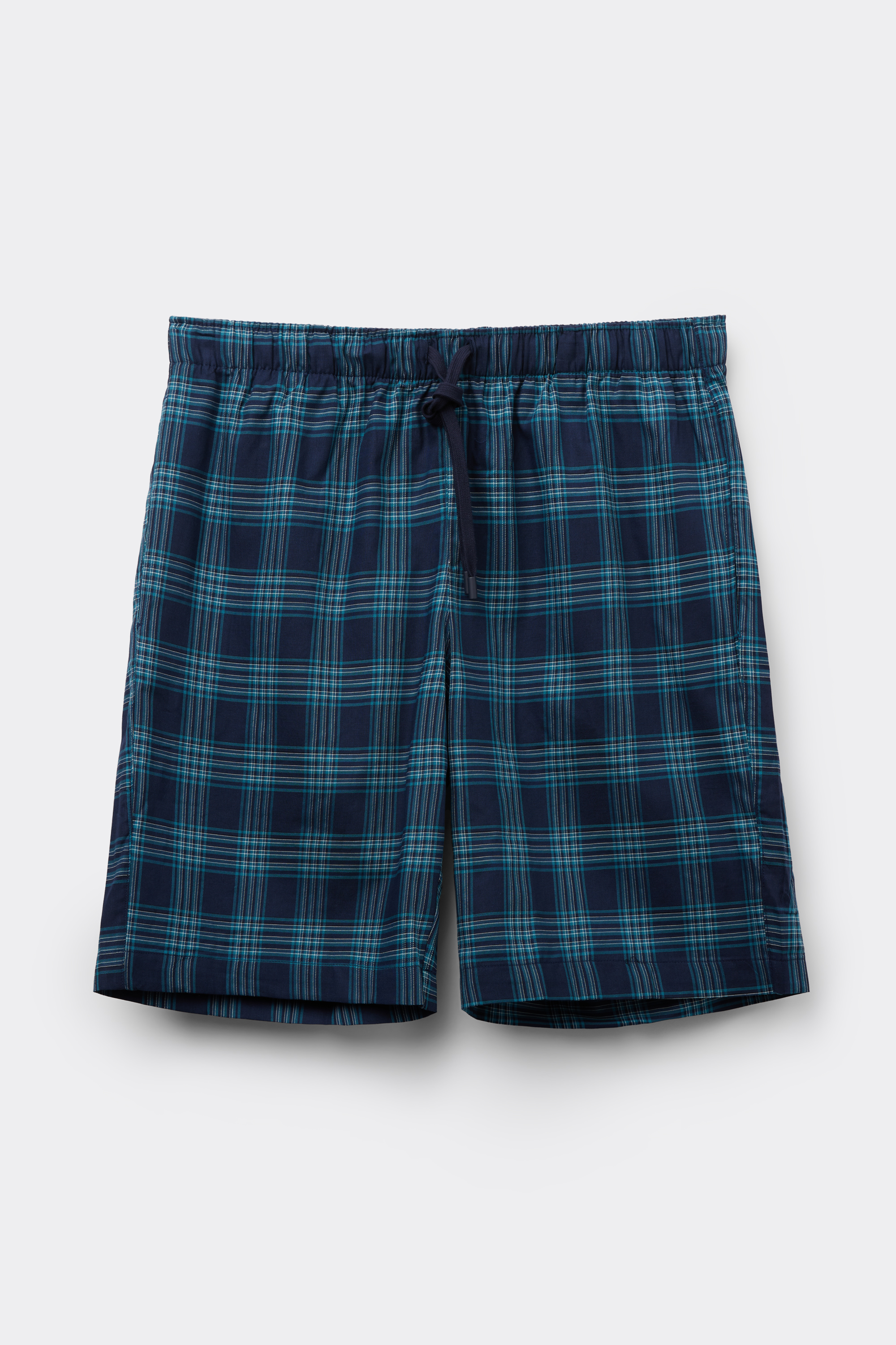 Pantalone Corto in Tela Stampa Check
