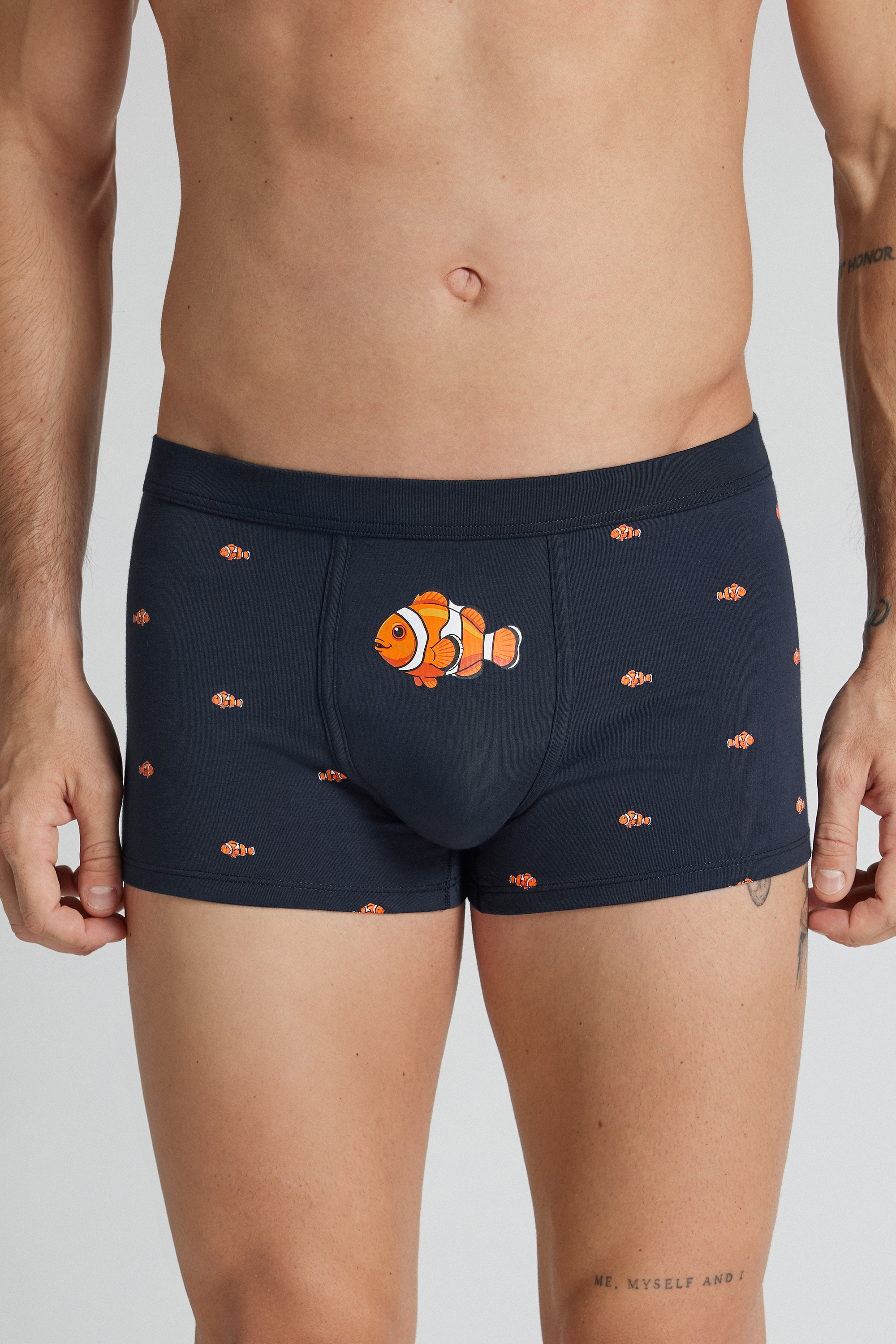 Boxer Cotone Superior Stampa Pesce Pagliaccio